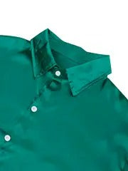 Men’s Royal Blue Dress Shirt – Long Sleeve, Elegant, Machine Washable